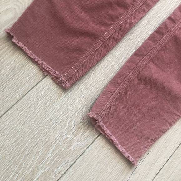 We The Free Free People Corduroy Raw Hem Pants in Rose Pink Size 27 - Picture 8 of 10